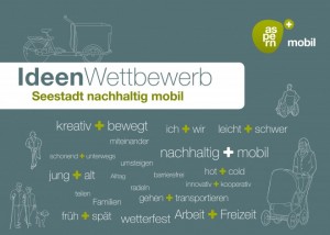 banner IdeenWettbewerb + Seestadt nachhaltig mobil (c) aspern Seestadt