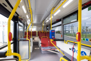 Innenraum des Rampini Hydron E-H2-Busses